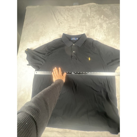 Polo Ralph Lauren Men's Polo Shirt Size 3XB BIG Short Sleeve Black 100% Cotton - Picture 6 of 12